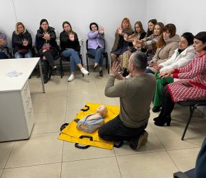 Співробітники Чернівцігаз Збут на тренінгу з першої домедичній допомозі. Березень, 2022