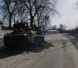 Дорогою до селища Нова Басань з гуманітарною допомогою. Квітень, 2022